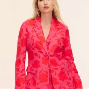 NEW - Kate Spade x Target Classic Rose Blazer - Pink/Red xs